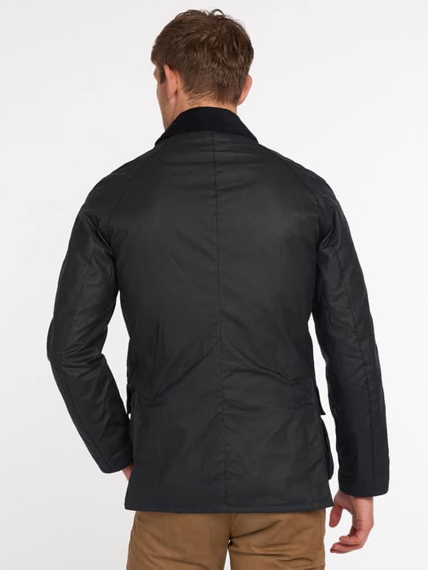 Barbour Ashby Wax Jas Navy - Afbeelding 3