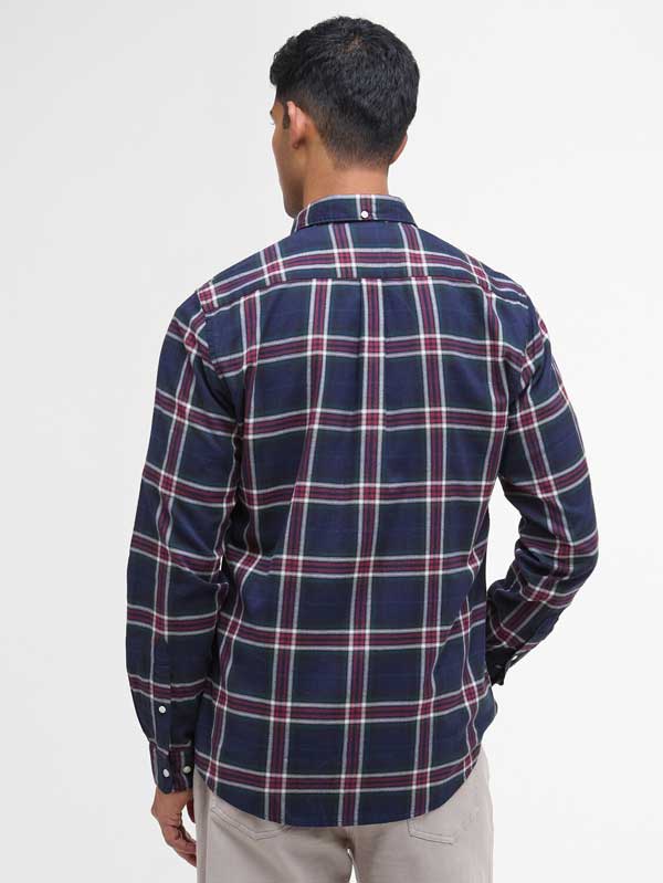 Barbour Crossfell Tailored Checked Shirt Inky Blue - Afbeelding 3