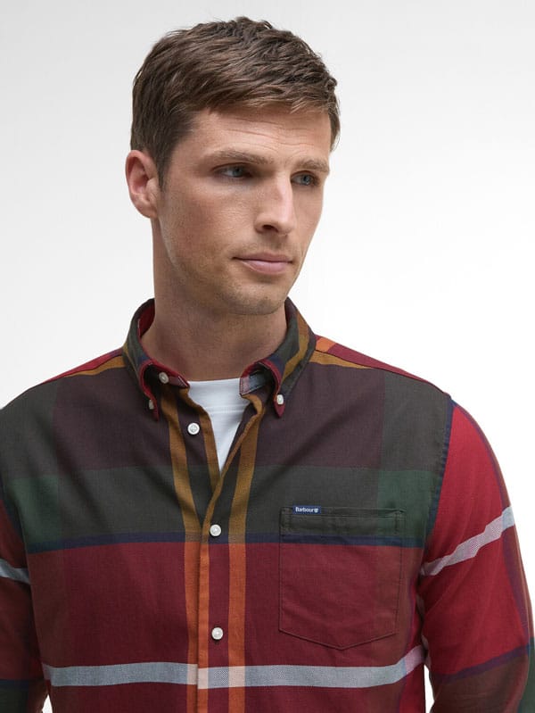 Barbour Dunoon Tailored Tartan Shirt Winterberry Tartan - Afbeelding 3