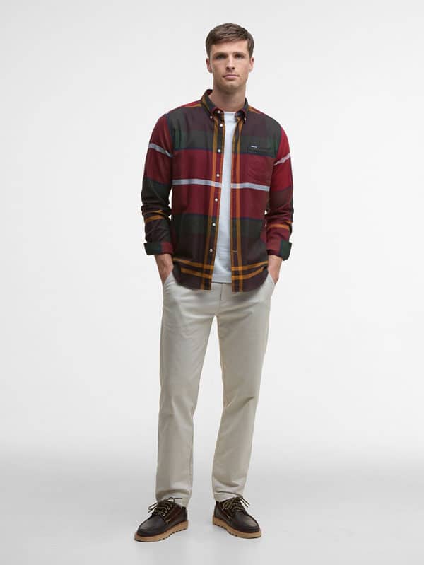 Barbour Dunoon Tailored Tartan Shirt Winterberry Tartan - Afbeelding 2