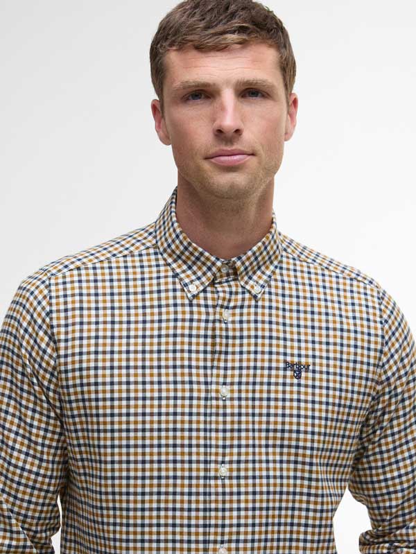 BARBOUR Finkle Tailored Checked Shirt Copper - Afbeelding 2
