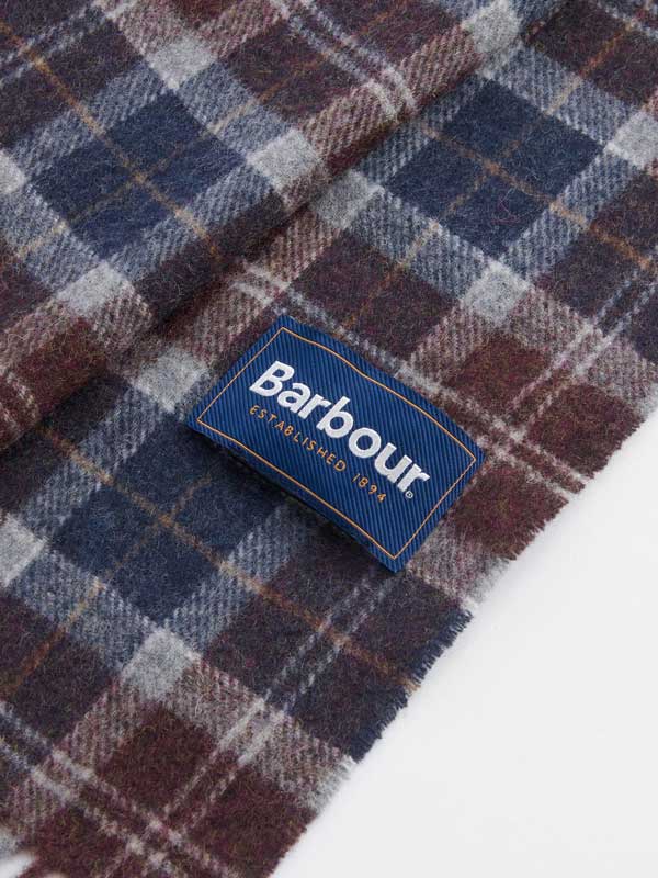 Barbour Scarf Tartan Lambswool Midnight Oak Tartan - Afbeelding 2