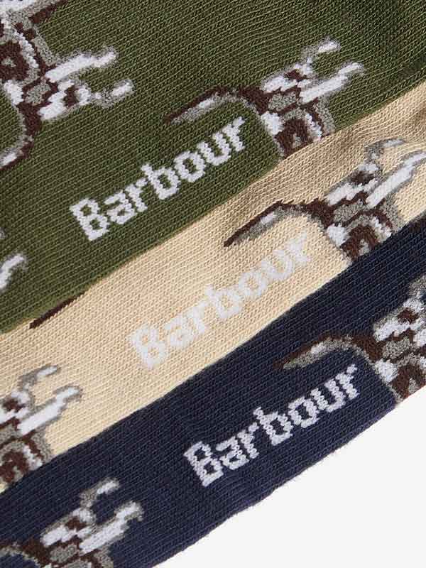 Barbour Pointer Dog Socks Gift Box Forest Mix - Afbeelding 2