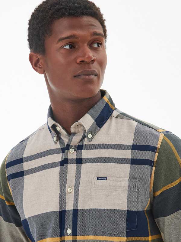 Barbour Dunoon Tailored Tartan Shirt Forest Mist - Afbeelding 3