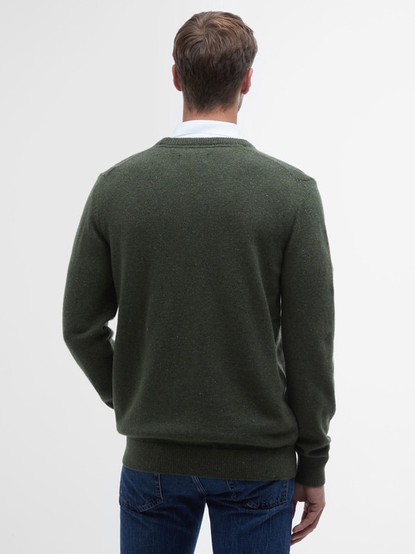 Barbour Essential Tisbury Crew Neck Sweater Knitwear Forest - Afbeelding 3