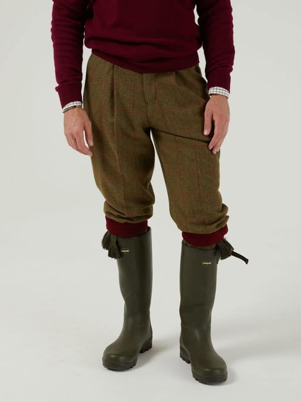 Combrook Men's Tweed Shooting Breeks In Sage - Afbeelding 3