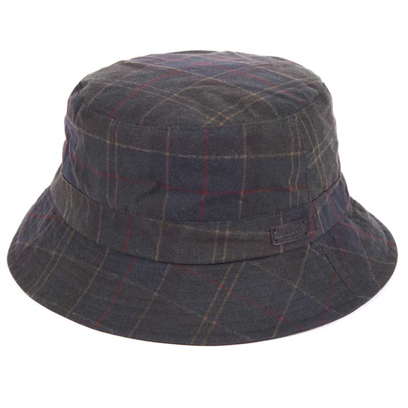 Barbour Darwen Wax Bucket Hat Zwart