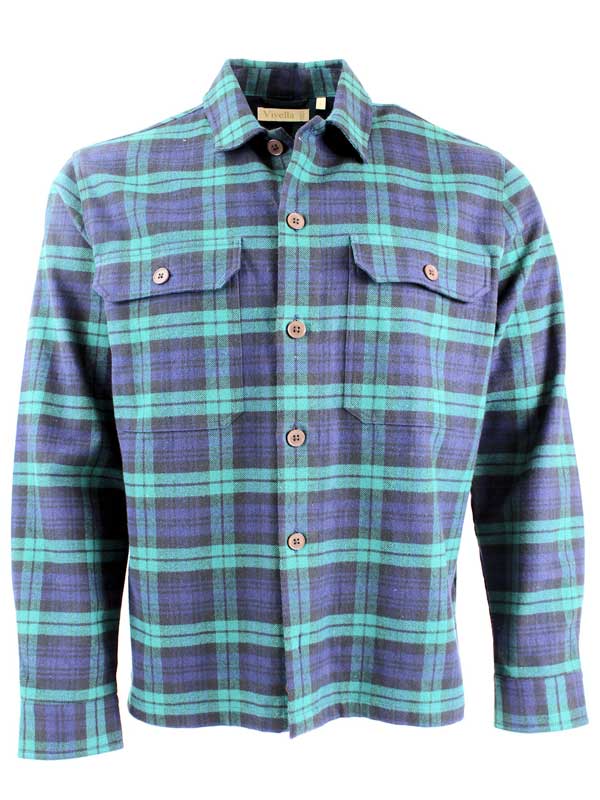 Viyella Sports Shirt Jacket Blackwatch Tartan