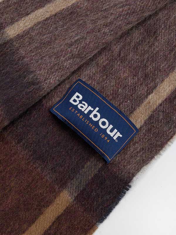 Barbour Tartan Lambswool Scarf Midnight Oak - Afbeelding 3