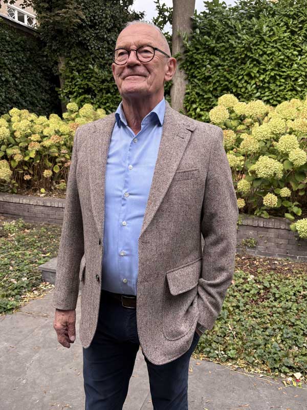 Sheppard & Jones, Tweed Jacket Beige Visgraat