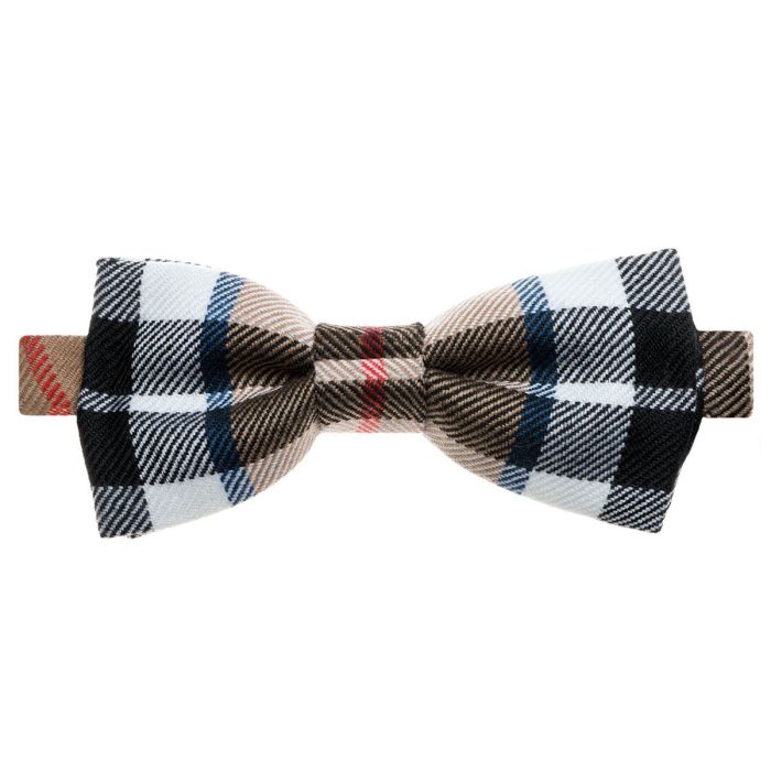 Lochcarron Tartan Strik Reiver Bow Tie Thomson Camel