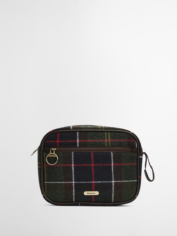 Barbour Allowhay Tartan Wash Bag