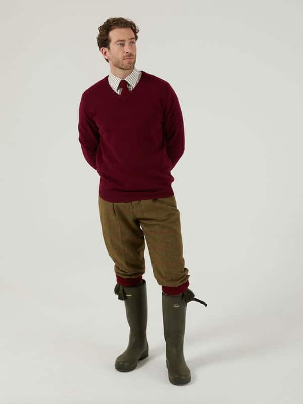Combrook Men's Tweed Shooting Breeks In Sage - Afbeelding 2