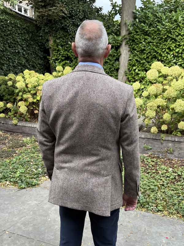 Sheppard & Jones, Tweed Jacket Beige Visgraat - Afbeelding 3