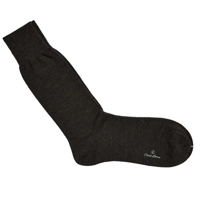 Heren Sokken Merinowol Terra Dark Brown - Afbeelding 2