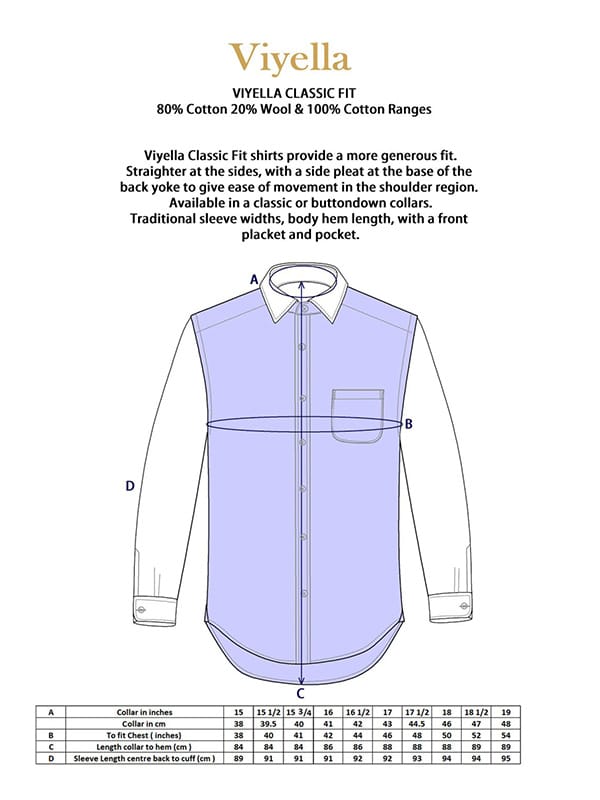 Viyella Shirt Plum & Blue Tattersall Check Classic Fit - Afbeelding 3