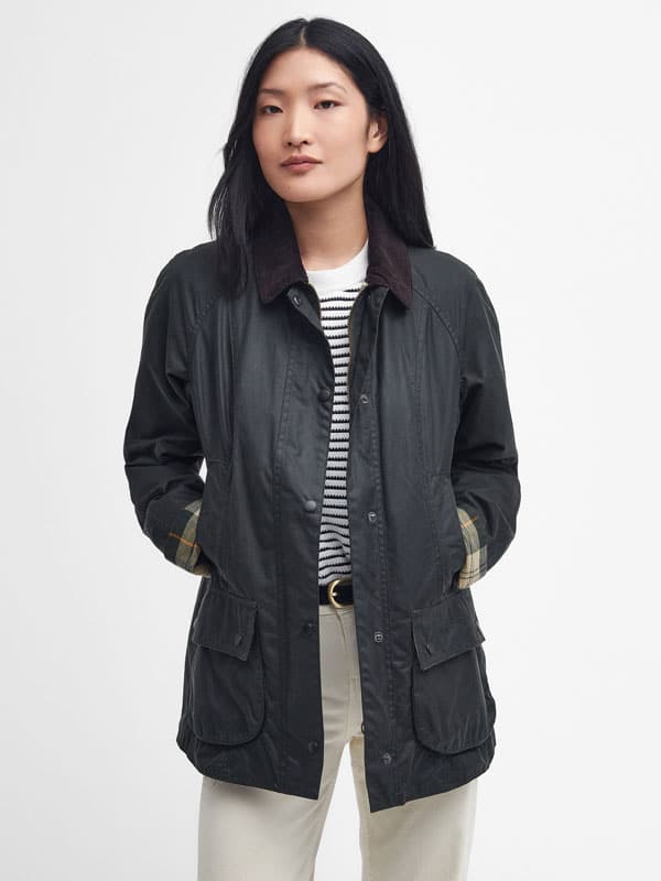 Barbour Classic Beadnell Wax Jacket Navy