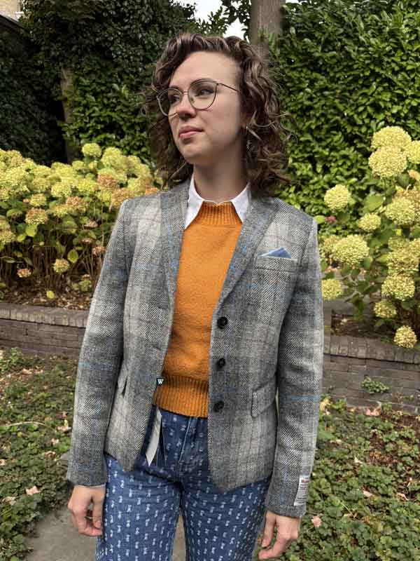 Harris Tweed Dames Jasje Ladiesclub in Queen Check