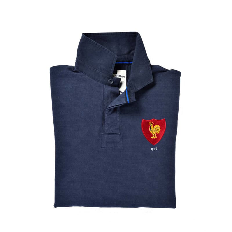 France 1906 Rugby Shirt – Navy-navy - Afbeelding 2