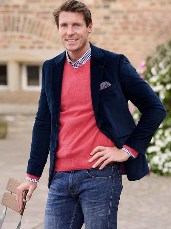 Velours Colbert London Navy