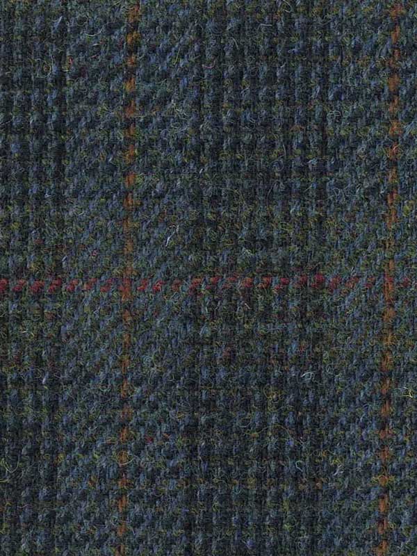 Harris Tweed Jacket London In Multi-Blue Tweed - Afbeelding 2