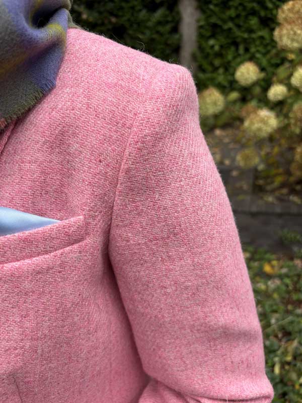 Harris Tweed Dames Jasje Pink Twill - Afbeelding 3