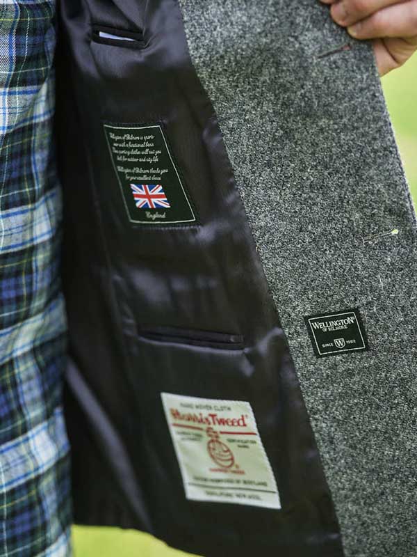 Harris Tweed Jacket London In Anthra Melange - Afbeelding 3