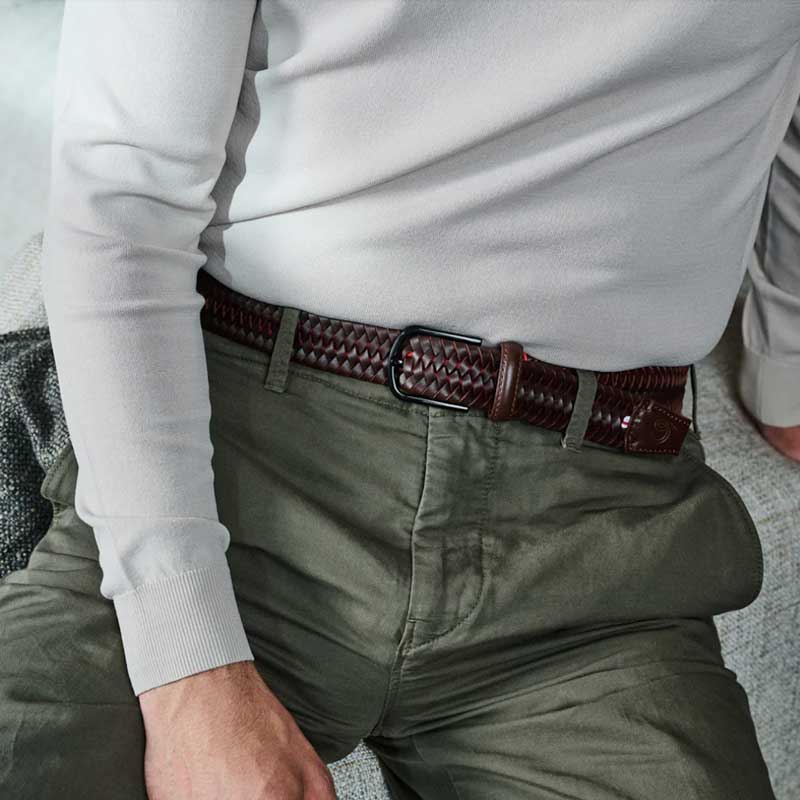 La Boucle Riem Houston Leather Brown/Black - Afbeelding 2