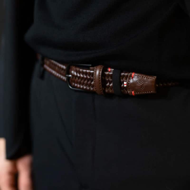 La Boucle Riem Houston Leather Brown/Black - Afbeelding 5