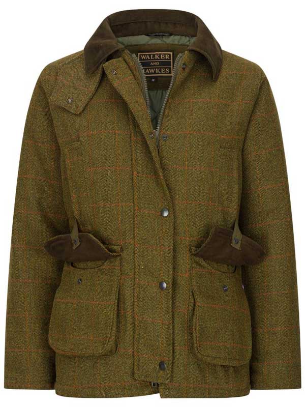 Derby Tweed Hazelwood Dames Shooting Jacket Dark Sage - Afbeelding 3