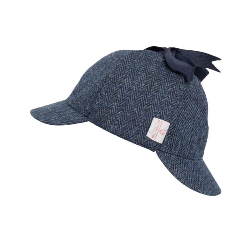Harris Tweed Deerstalker Hat Watson Midnight Blue - Afbeelding 2