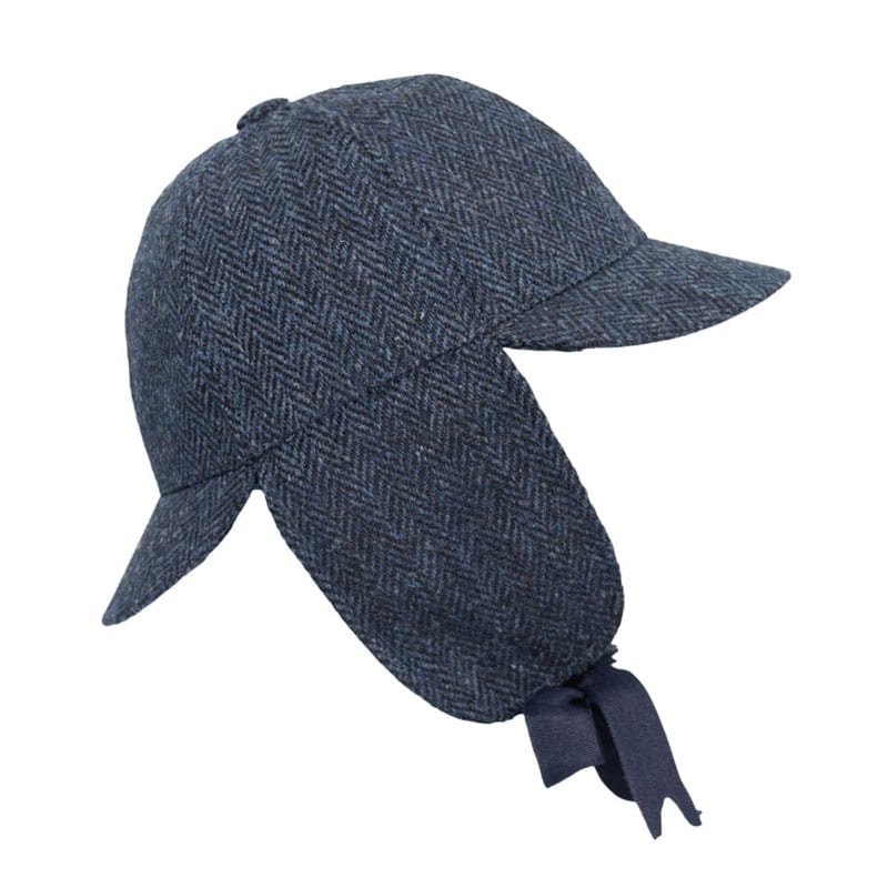 Harris Tweed Deerstalker Hat Watson Midnight Blue - Afbeelding 5