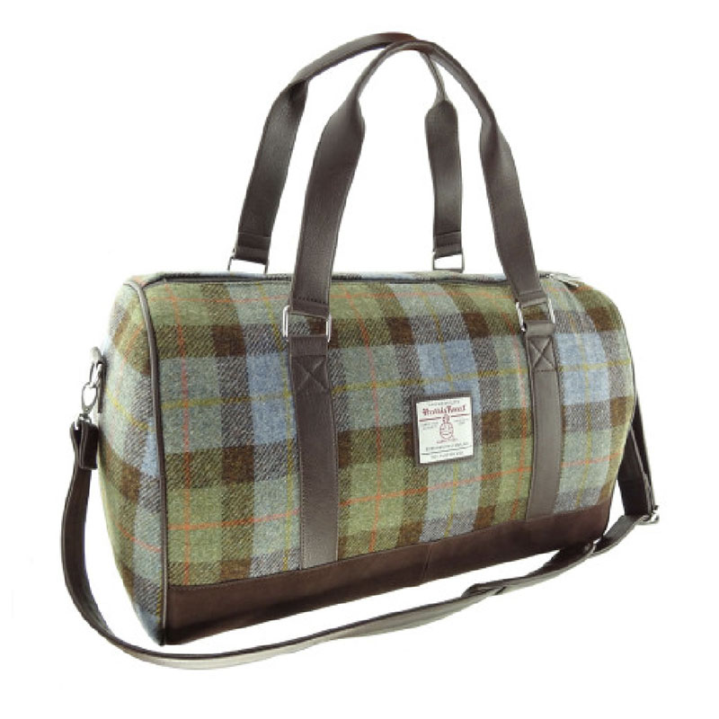 Harris Tweed 'Clyde' Weekend Bag in Macleod Tartan