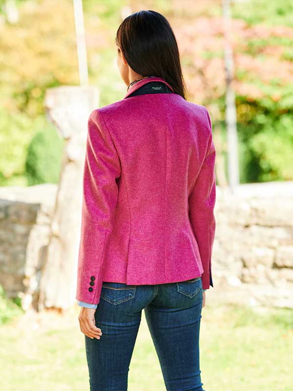 Harris Tweed Dames Blazer LadiesClub In Pink - Afbeelding 3