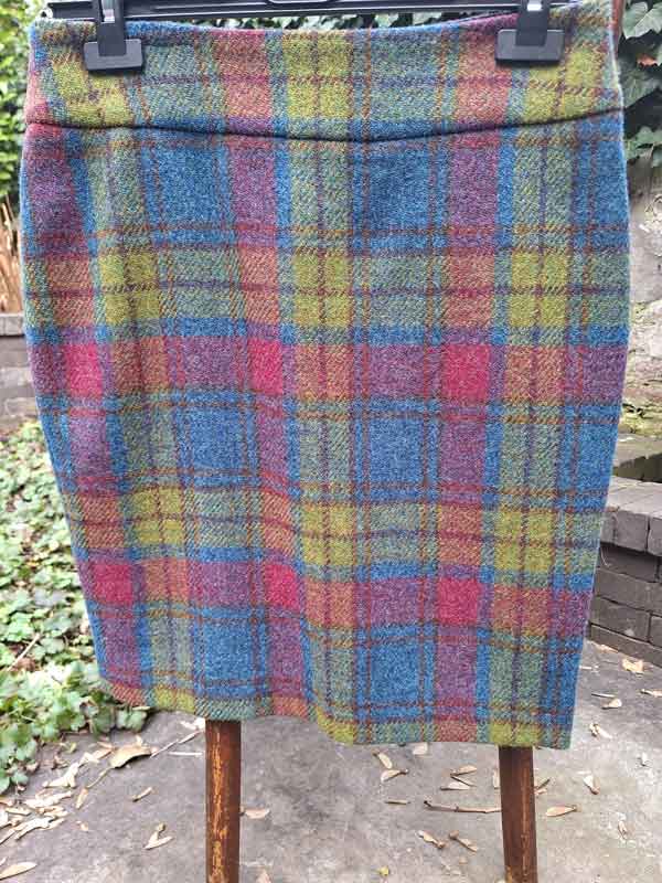 Harris Tweed Dames Rok In Candy Check - Afbeelding 3