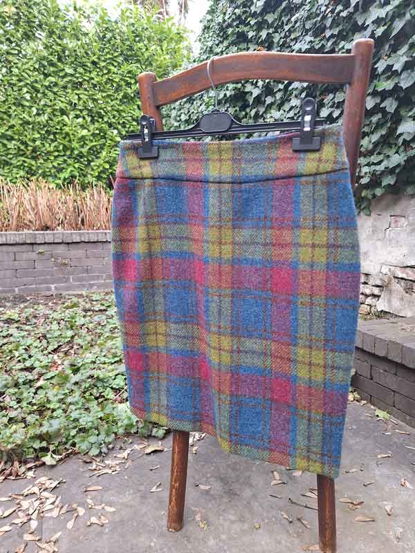 Harris Tweed Dames Rok In Candy Check