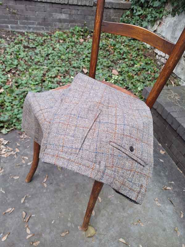 Harris Tweed Pantalon Mr Miller In Walnut Check