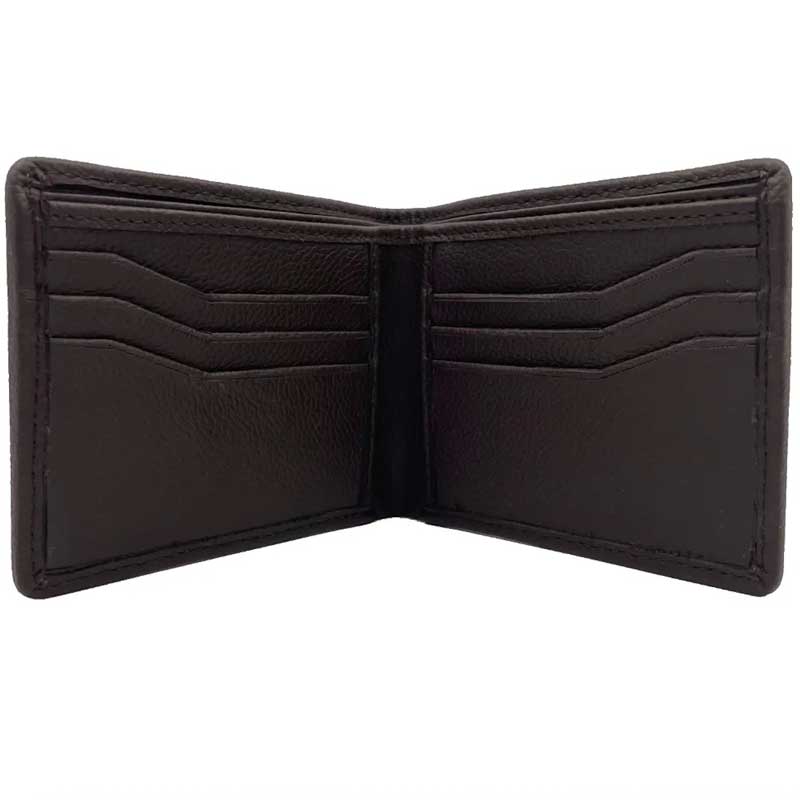 Harris Tweed Bifold Wallet In Blue Brown Check - Afbeelding 2