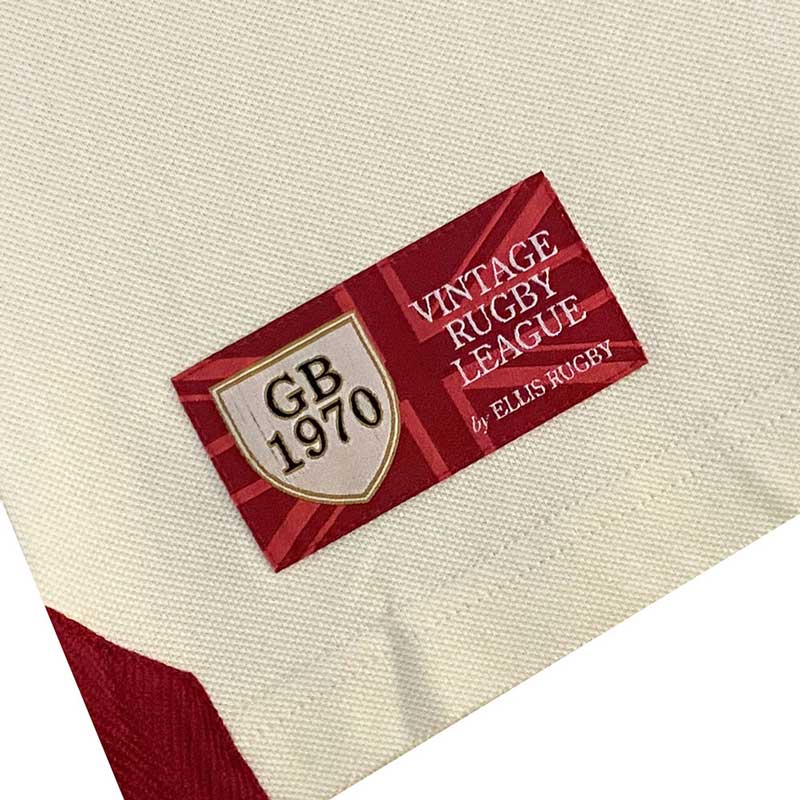 Retro Great Britain Rugby League 1970 Shirt Polo - Afbeelding 9