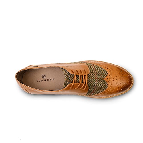 Harris Tweed The Ladies Harris Classic Shoe Chestnut - Afbeelding 4