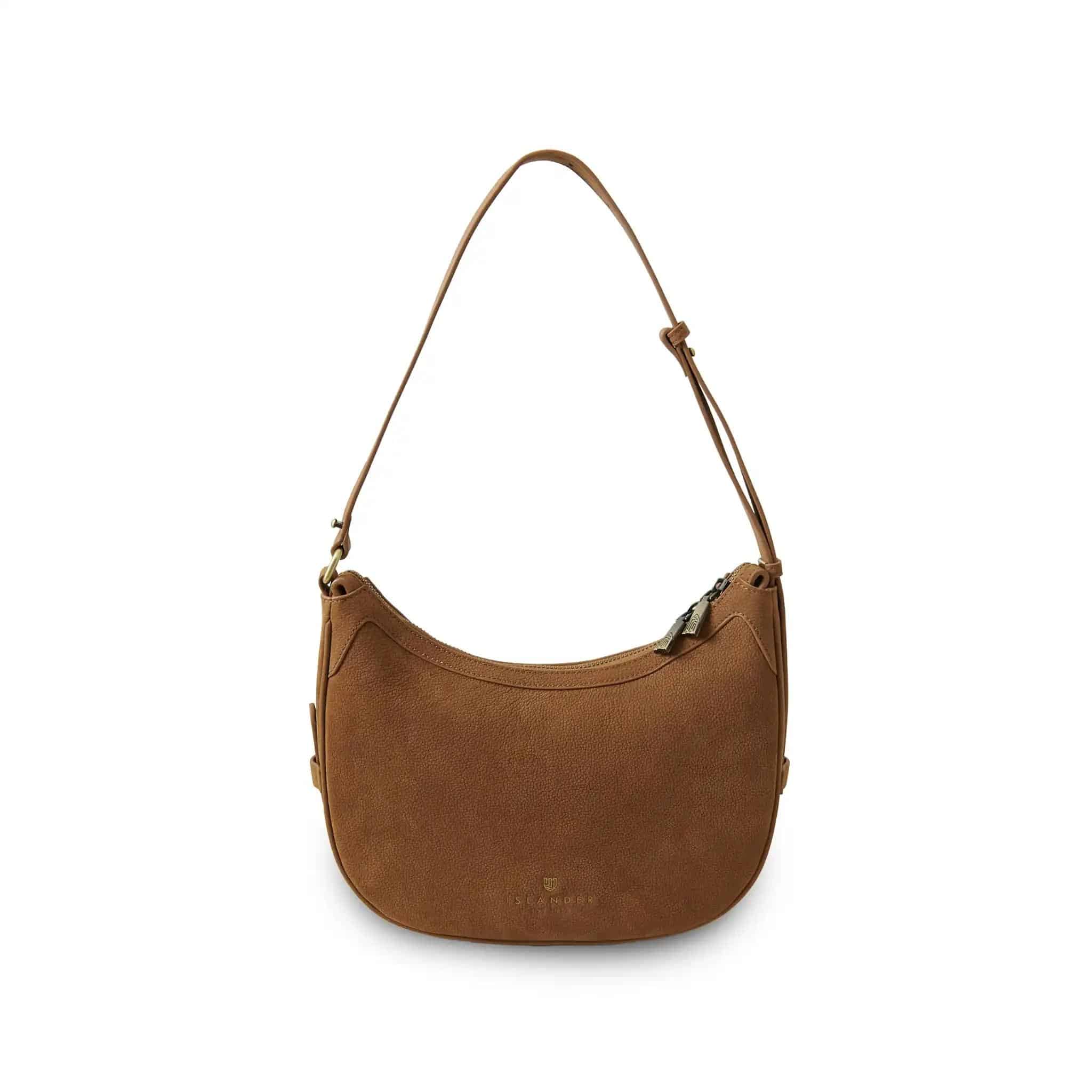 Harris Tweed Shoulder Bag, The Ellon, Islander, Chestnut Blue Tartan - Afbeelding 3