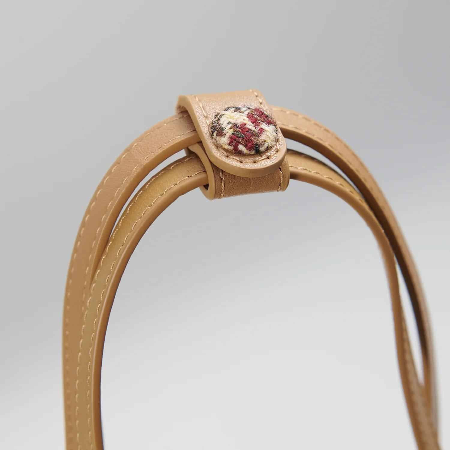 Harris Tweed Clutch, The Orlagh, Islander, Beige Dogtooth - Afbeelding 2