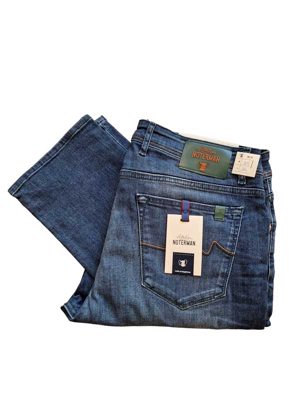 Jeans Noterman Midden Blauw Slim Fit