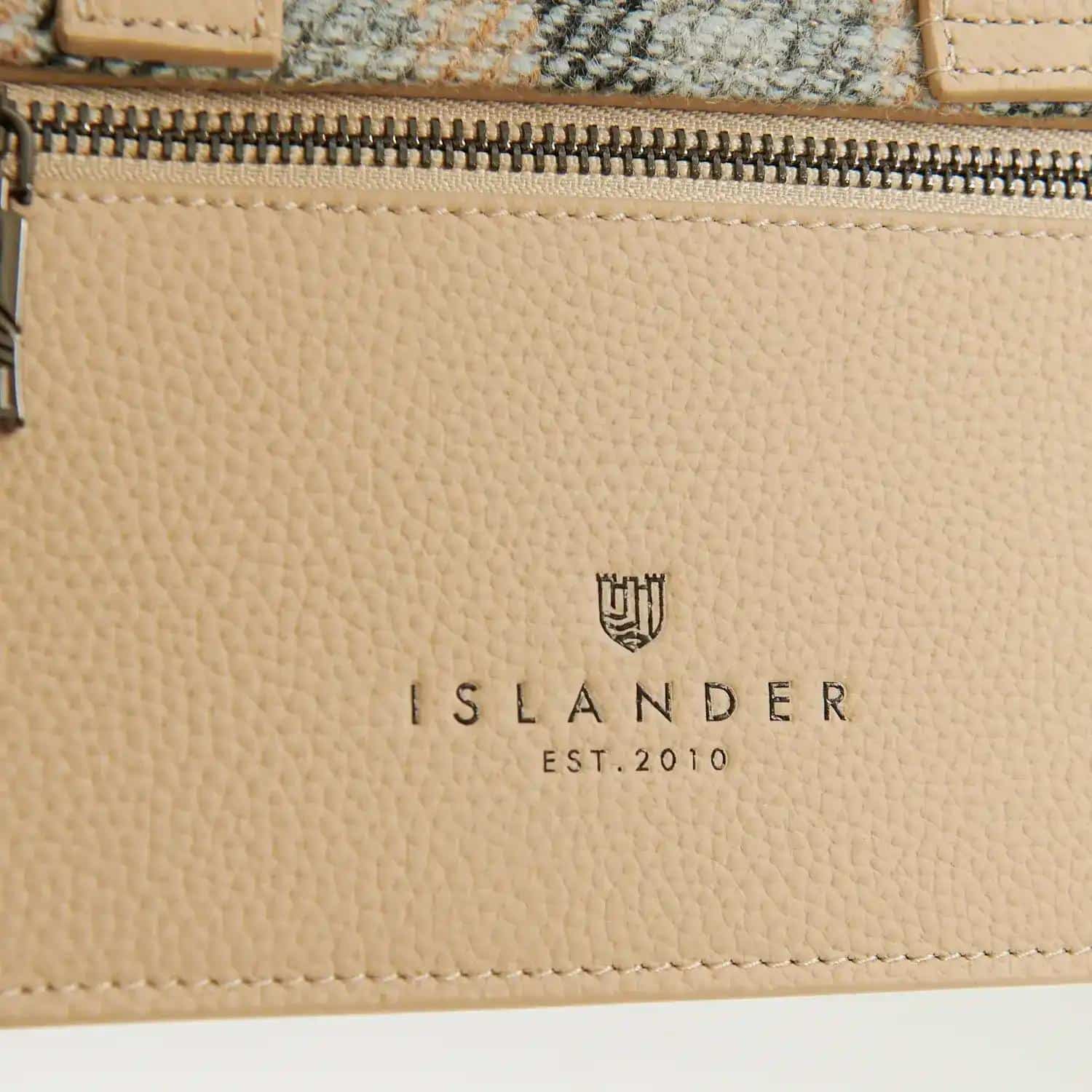 Harris Tweed Clutch, The Leather Mini Satchel, Islander, Islander Tartan - Afbeelding 4