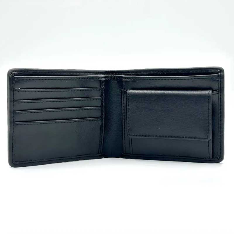 Harris Tweed Bifold Coin Wallet In Blue Check - Afbeelding 2