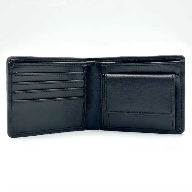 Harris Tweed Bifold Coin Wallet In Blue - Afbeelding 2