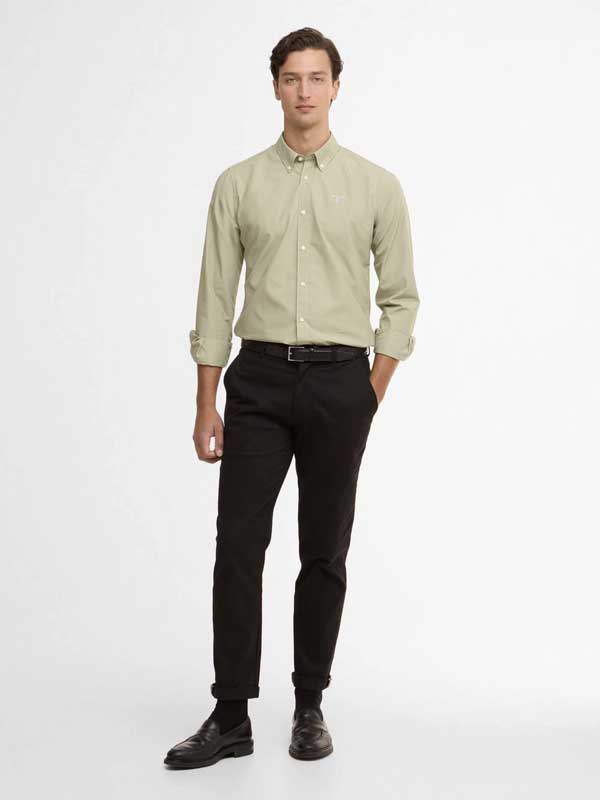 Barbour Treeport Long-Sleeved Tailored Shirt Sea Green - Afbeelding 2