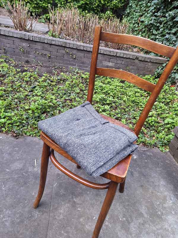 Harris Tweed Pantalon Mr Miller In Black Herringbone - Afbeelding 2