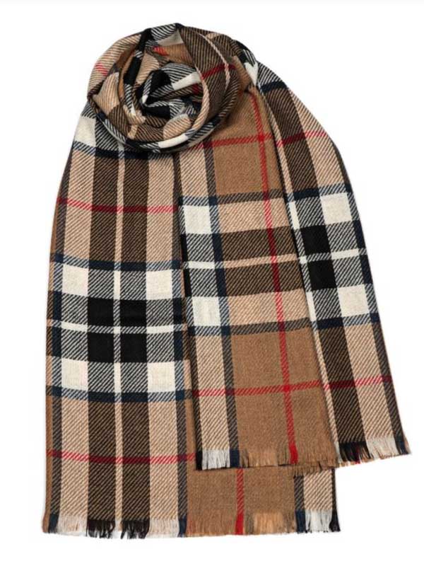 Brock Thomson Camel Fine Wool Stole