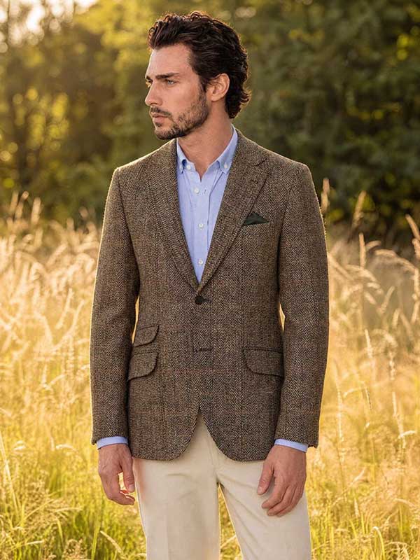 Harris Tweed Jacket "London" In King Of Tweed